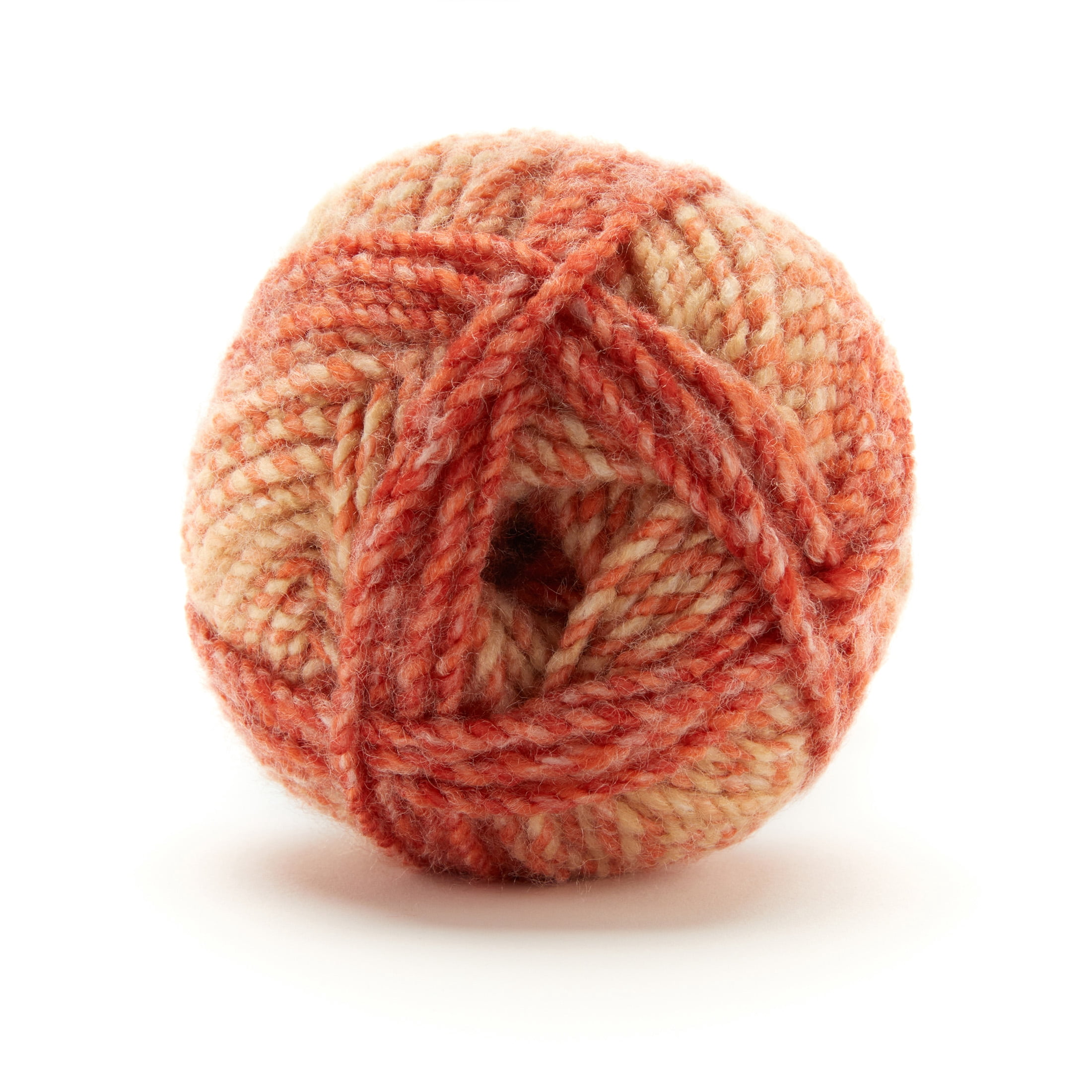 Loops & Threads Brnt Orng Impressions Yarn - Bulky Weight Yarn for Knitting, Crochet, Weaving, Arts & Crafts, 15 Pack