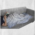 thumbnail image 6 of Sea Animals Soft Flannel Fleece Blanket, Sketch of Scuba Diver Holding Fin of Dolphin over Coral Reefs Fish Underwater, Cozy Plush for Indoor and Outdoor Use, 50" x 60", Multicolor, by Ambesonne, 6 of 6