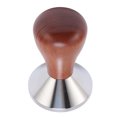thumbnail image 2 of Coffee Tamper Hand Press, Stainless Steel Threaded Base Wood Handle 304 Erosion Resistant  Prevention Easy to Clean, Elegant Decor Piece for Home Kitchen, 2 of 7