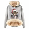 thumbnail image 1 of WILLBEST Sudaderas de Mujer con Capucha Navideña y Estampado de Vaca XXX-Grande, 1 of 4