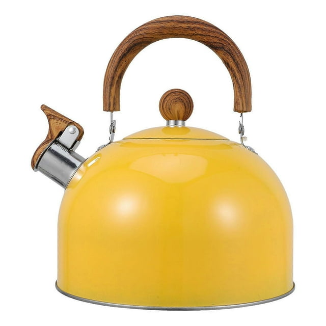 Tea Kettle: Stainless Steel Whistling Tea Kettle - 2.5L Folding Handle Teapot For Stovetop - Loud Whistle And Ergonomic Design For Home Dorm Camping