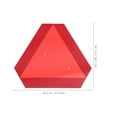 thumbnail image 2 of NICEXMAS Reflective Triangle For The Car 1Pack Red PVC Slow Moving Vehicle Indicator, 2 of 8