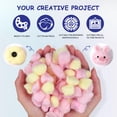 thumbnail image 3 of Phenofice 500 Pcs Boules de Coton pour Bricolage Rondes Violet-Blanc pour Projets DIY, 3 of 7