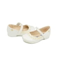 thumbnail image 2 of Balerina Coqueta Para Niña Casuales Slip-On Charol Blanco plateado 24, 2 of 6