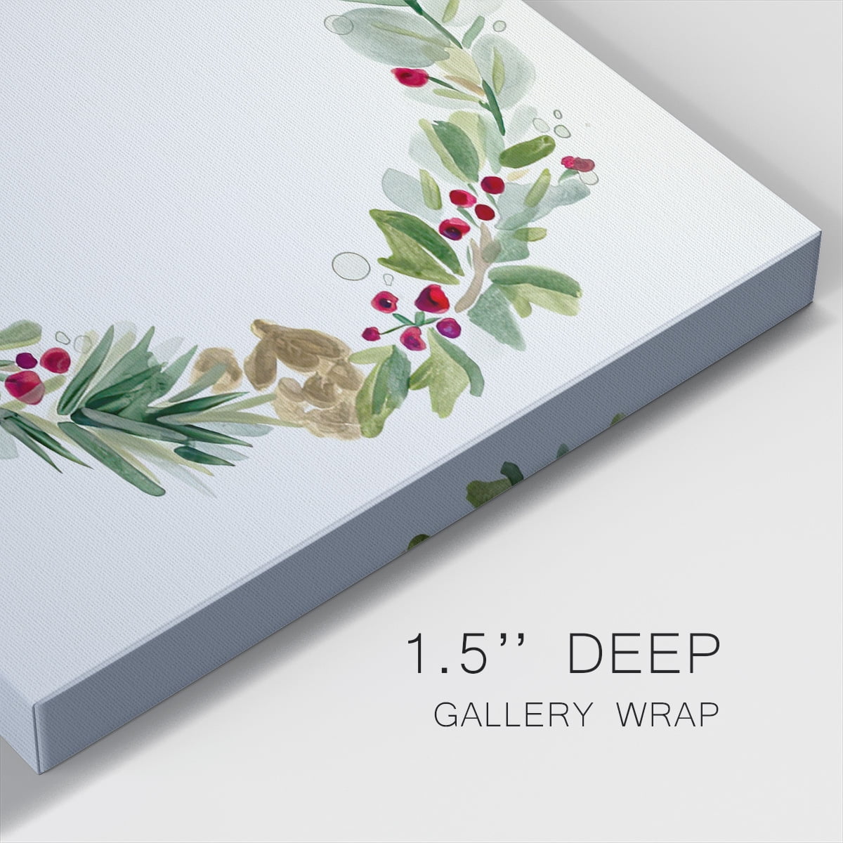 Warm Winter Wishes I- Gallery Wrapped Canvas