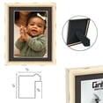 thumbnail image 3 of Cardinali Winston Tabletop Frame, 5x7" Cream with Silver Bead Picture Frame for Desk & Mantel Decor, Hand Finished Beaded Border, Easel Back, Shatter-Resistant Acrylic Glazing, Made in the USA, 3 of 7