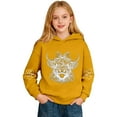 thumbnail image 3 of Fiaer Kids Highland Cow Hoodie Cowboys Shirt Funny Graphic Sweatshirt Cute Tops,Size 2-14 Years Yellow 160, 3 of 8