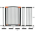 thumbnail image 7 of 36" Tall Extra Wide Dog Gate for Stairs and Doorway, 28"-47" Metal Safety Pet Gate with Door for Dogs, No Drill Adjustable Pressure Walk Through Long Dogs Gates for Wide Openings by LAZYLAND (Black), 7 of 7