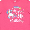 thumbnail image 4 of Inktastic Magical 5th Birthday Rainbow Unicorn with Star Youth T-Shirt, 4 of 5