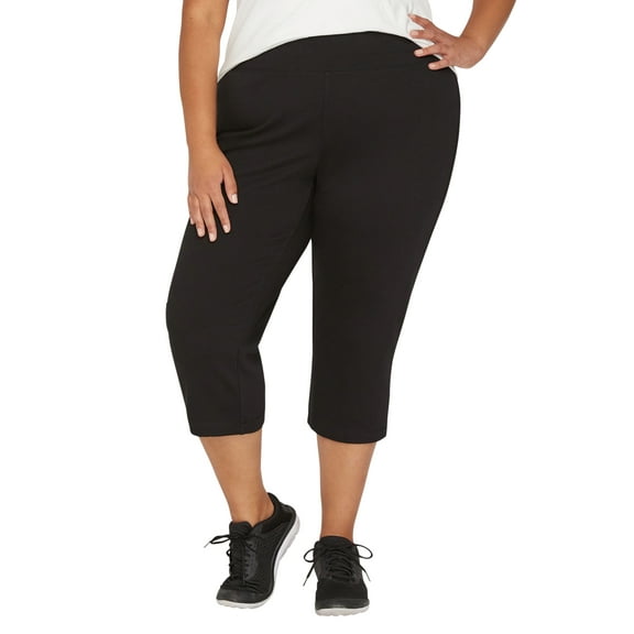 Catherines Women's Plus Size Petite Smooth Fit Capri
