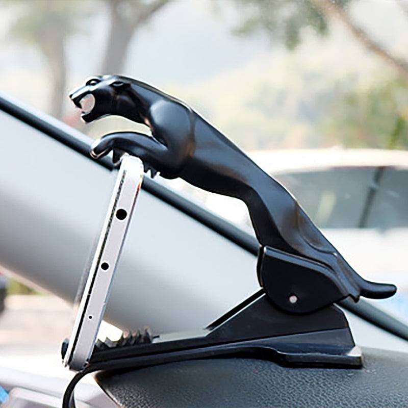 Car Leopard Dashboard Phone Holder 360 Degree Phone HUD Mount Clip GPS