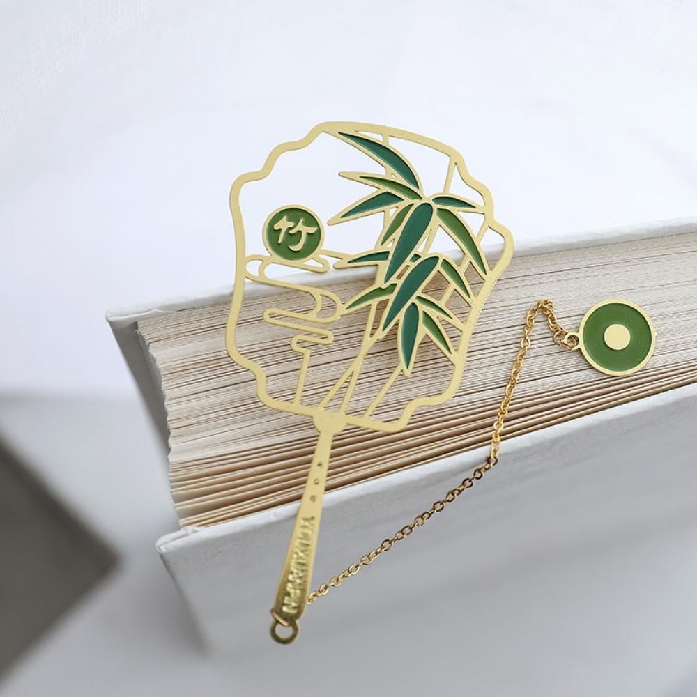 Quimoy Bookmark,Cute Metal Bookmarks for Women with Chain,Book Marks for  Book Lovers Teachers Students Summer Back to School New Year Retirement
