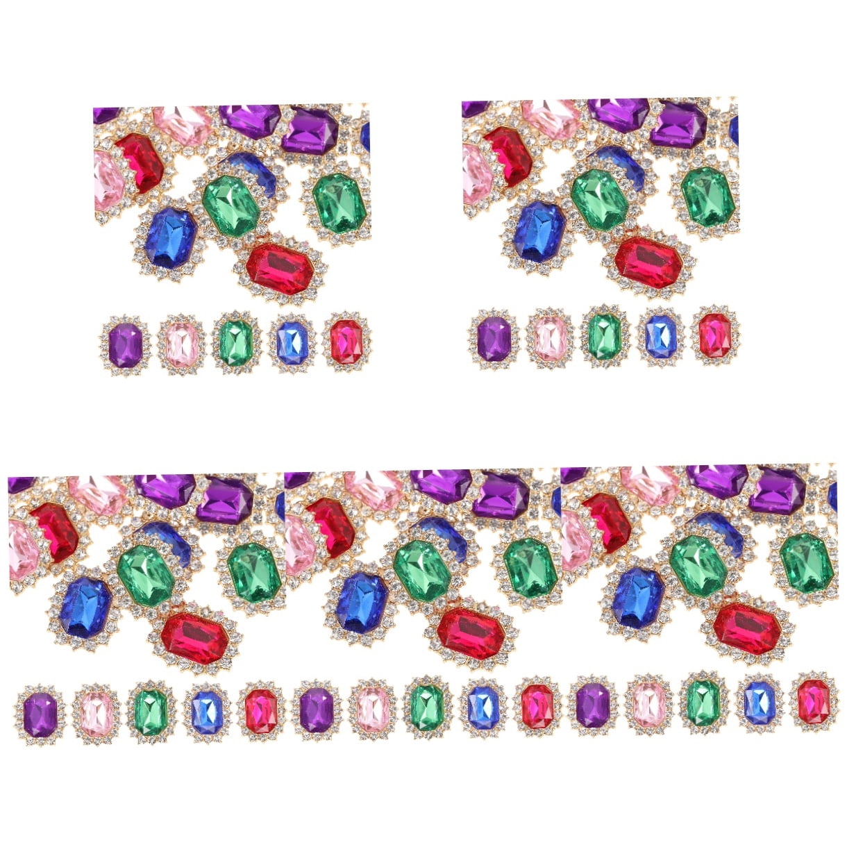 Worgeous 100 pcs Decorative Shoe Lace Rhinestone Clips Jewelry Accessories for Shoes, Boots, Sneakers, Craft and Decoration
