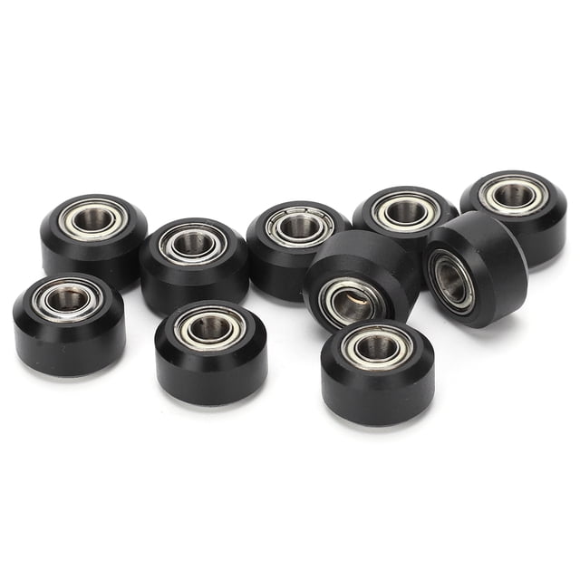 Juego de ruedas guía pequeñas, polea guía de 10 piezas Polea guía de rueda guía de 5 mm con calidad de rodamiento en la que puede confiar