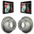 thumbnail image 1 of Genius Rear Coated Disc Brake Rotors Pair for Car Dodge Ram 1500 3500 2500 KG-100468, 1 of 9