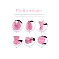 thumbnail image 3 of Cuna Moisés Plegable Portátil Mosquitero Bebe Colchon Niños Color Rosa, 3 of 4