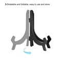thumbnail image 4 of 10" Easel Plate Holder, Plastic Folding Display Stand Black for Decorative Picture Frame, 4 Pack, 4 of 6