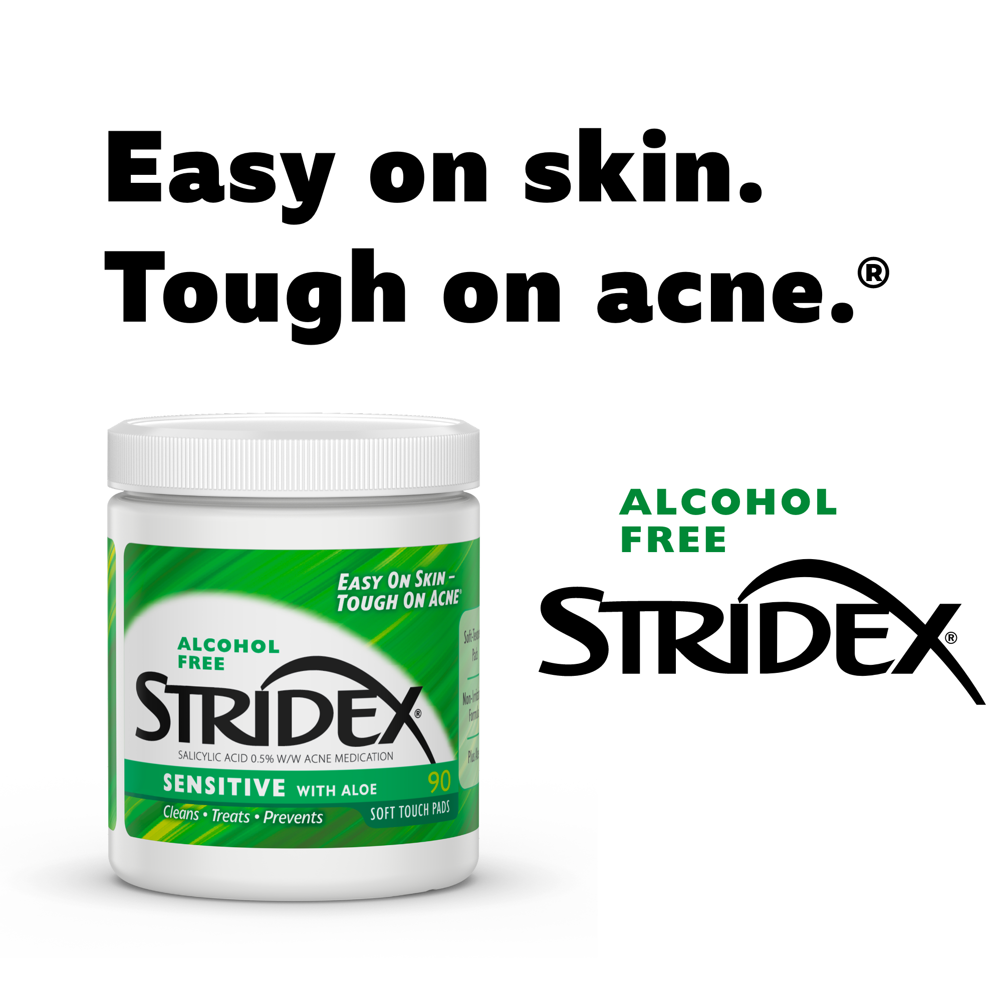 Stridex Medicated Acne Pads, Sensitive Skin, 90 Ct - image 4 of 8