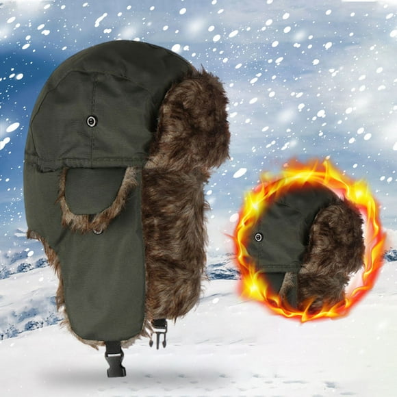 Clearance!Hat Women's Winter Cycling Warm Winter Windproof Ear Protector Caps Cold Proof Windscreen Hat Cotton Lei Feng Hat Men