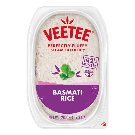 VeeTee-Heat and Eat Basmati Rice – 9.9 oz, Free from Artificial Ingredients.