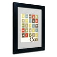 thumbnail image 3 of Trademark Fine Art "Alpha Bits Earth Tones" Matted Framed Canvas Art by Megan Romo, 3 of 5