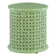 thumbnail image 1 of Linon Lainey Wood Hand Carved Side Table in Green, 1 of 4