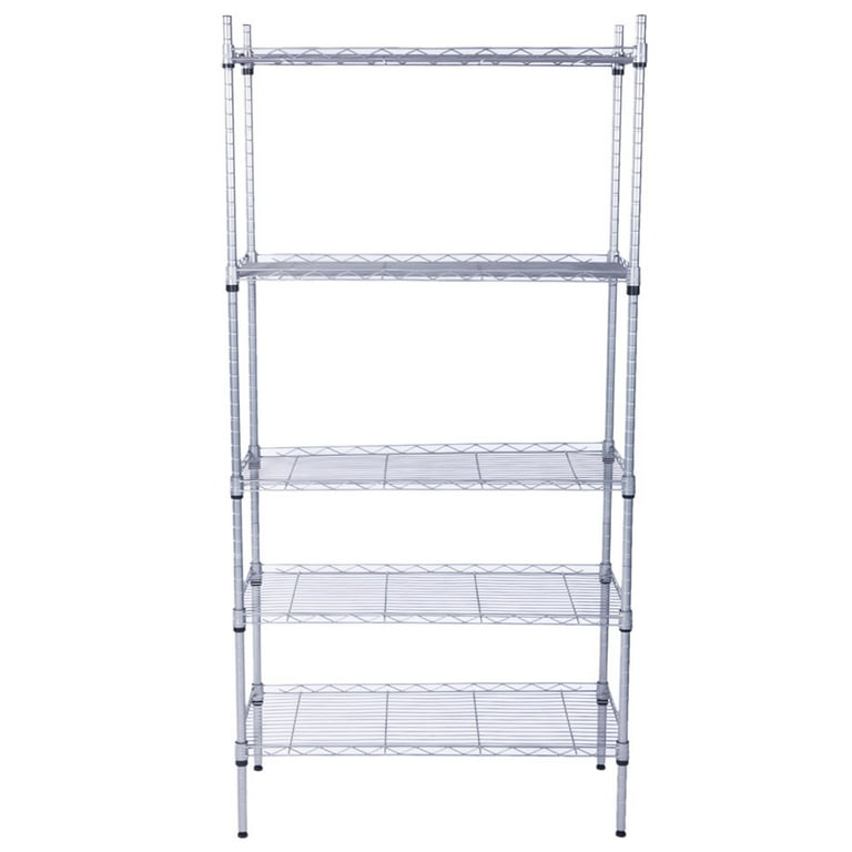 21 x 11 x 59 5 Shelf Metal Storage Rack, SEGMART Heavy