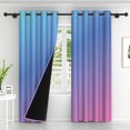 thumbnail image 2 of Lfeey Bedroom Living Room Room Darkening Blackout Curtains 63 Inches Long, Purple, 2 Panels, 2 of 6