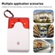 thumbnail image 4 of Sirena de alarma contra incendios sirena de alarma antirrobo fácil de instalar 12 V con luz intermitente LED para el hogar tienda oficina fábrica, 4 of 8