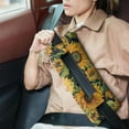 thumbnail image 2 of Sunflower and Butterfly Design Pillow - Breathable Seatbelt Cushion for Hysterectomy Recovery, 2 of 7
