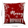 thumbnail image 3 of Hometravel Holiday Pillow Cover, Short Plush Cushion Protector, Christmas Themed Design for Sofa and Chair Decoration, 3 of 6