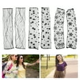 thumbnail image 2 of 3 Pairs Women Long Ultra-thin Lace Arm Sleeves Fingerless Sun Protection Sleeves, 2 of 8