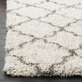 thumbnail image 4 of SAFAVIEH Hudson Jaye Geometric Shag Area Rug, Ivory/Grey, 7' x 7' Square, 4 of 12