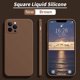 thumbnail image 1 of Funda cuadrada Original de silicona líquida a prueba de golpes para iPhone, cubierta protectora para iPhone 14, 11, 12, 13 Pro Max, Mini, XS MAX, XR, X, 7, 8 PLUS, SE 2020, 1 of 4