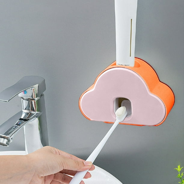 Dispensador Automático de Pasta de Dientes, Dos Modos de Salida, Montaje En Pared Compacto, Diseño Sin Olores, Fácil Instalación, Esencial para El Baño, Tamaño 16 X 10 X 6,5 Cm, Juego de 1 Pieza