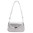 thumbnail image 1 of Bolso bandolera de PU para mujer bolso de hombro para mujer con correa ajustable para el hombro bolso de moda bolso de trabajo riñonera bolso de Color sólido, 1 of 9