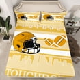 thumbnail image 2 of Erosebridal Sport New Orleans Rugby Sheet Set Twin,Ball Game Bedding Sets Twin Size,Football Room Decorative,Breathable,3pcs, 2 of 6