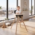 thumbnail image 4 of ELLEGNT 6-in-1 Baby High Chair, Feeding Chair, Convertible Highchair with 5-Point Harness for Babies and Toddlers in Black, 4 of 10