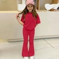 thumbnail image 6 of dgysar In-fant Girl Boy 2-Piece Outfit Set, Loose Long Sleeve T-Shirt + Pants, Casual Print Clothing Red size 130, 6 of 9