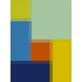 thumbnail image 2 of Grayscale 25x32 White Modern Wood Framed Museum Art Print Titled - Pixel Blocks III, 2 of 4