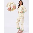 thumbnail image 2 of DARING DIVA Nursing Pajama Postpartum Button Down Long Sleeve Set S Green, 2 of 7