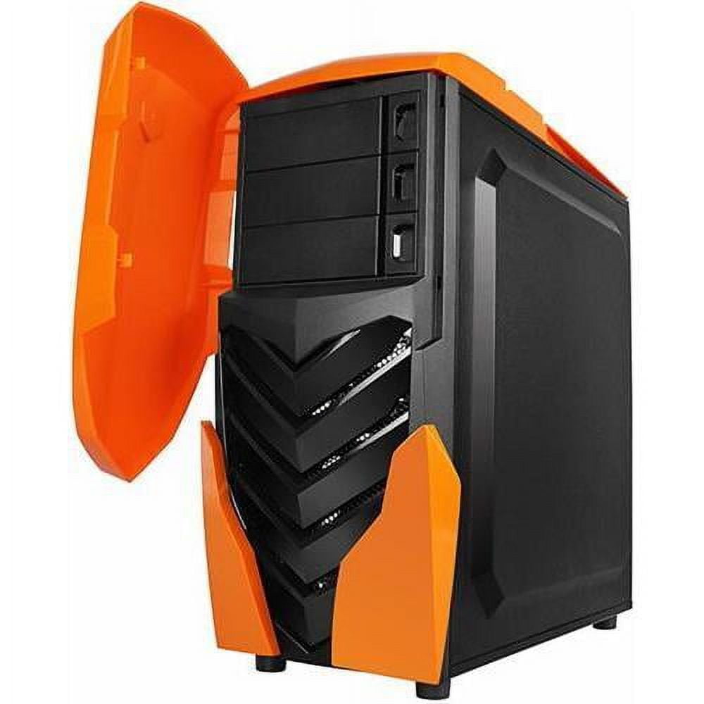 Raidmax Ninja II ATX-A06WBO No Power Supply ATX Mid Tower (Orange)