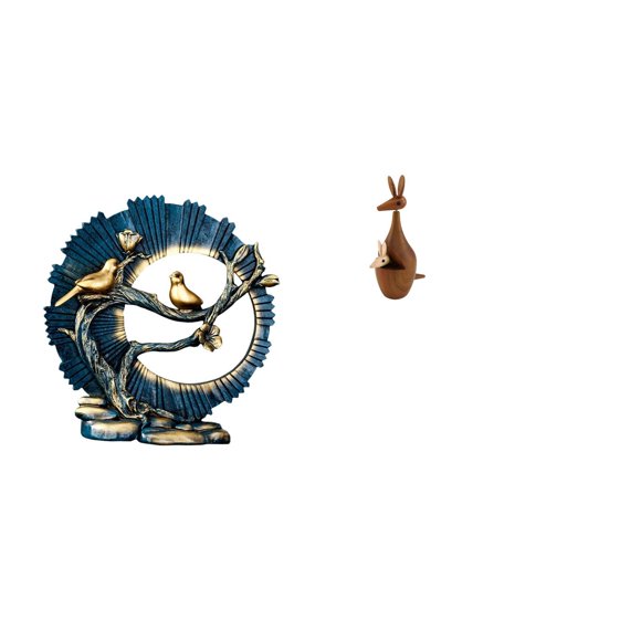 Siruishop Figurine Artisanale Knick Knack Statue en Résine Décoration de Fête pour Décorations de Maison Étagère Salon Bureau Intérieur Chambre