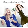 thumbnail image 3 of 2 Pack Stainless Steel Wine Stoppers, Reusable Wine Bottle Stopper Sealer with Silicone Plug, Beverage and Wine to Keep Fresh, Ideal Gift for Wine Lover, 3 of 7