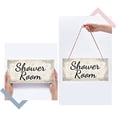 Shower Room Plastic Hanging Wall Decorations Colorful Home Door Sign ...
