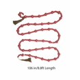 thumbnail image 4 of Holiday Time guirlande de perles roses 9 pi avec pompons pour cheminée ou décor des Fêtes, 4 of 5