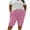 Hot Pink, variant on Womens Plus Size Cotton Shorts Elastic Waist Drawstring with Pockets Casual Comfy Workout Purple XXXXXL