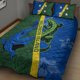 thumbnail image 3 of Isla Salomón Cocodrilo y Tiburón Juego de Cama Colcha Polinesia LT03, 3 of 5