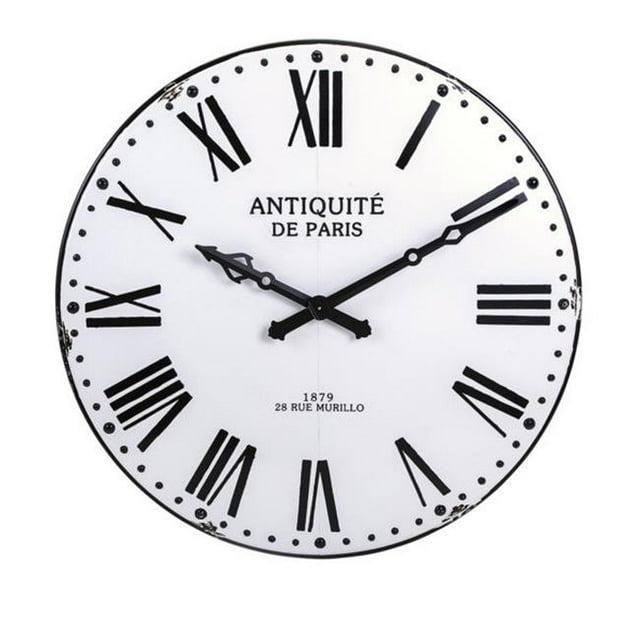 IMAX 18346 Horloge Murale Lexington, Blanche