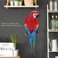 thumbnail image 2 of nipocaio Delaman Resin Parrot Figurine Model Toy Model Figurine Garden Sculptures Wall Decorations (Color : Red, Size: Lift), 2 of 5